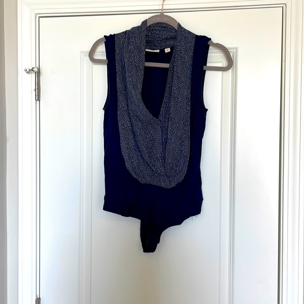 Worn Once- Eva Mendez Body Suit Sz M Navy